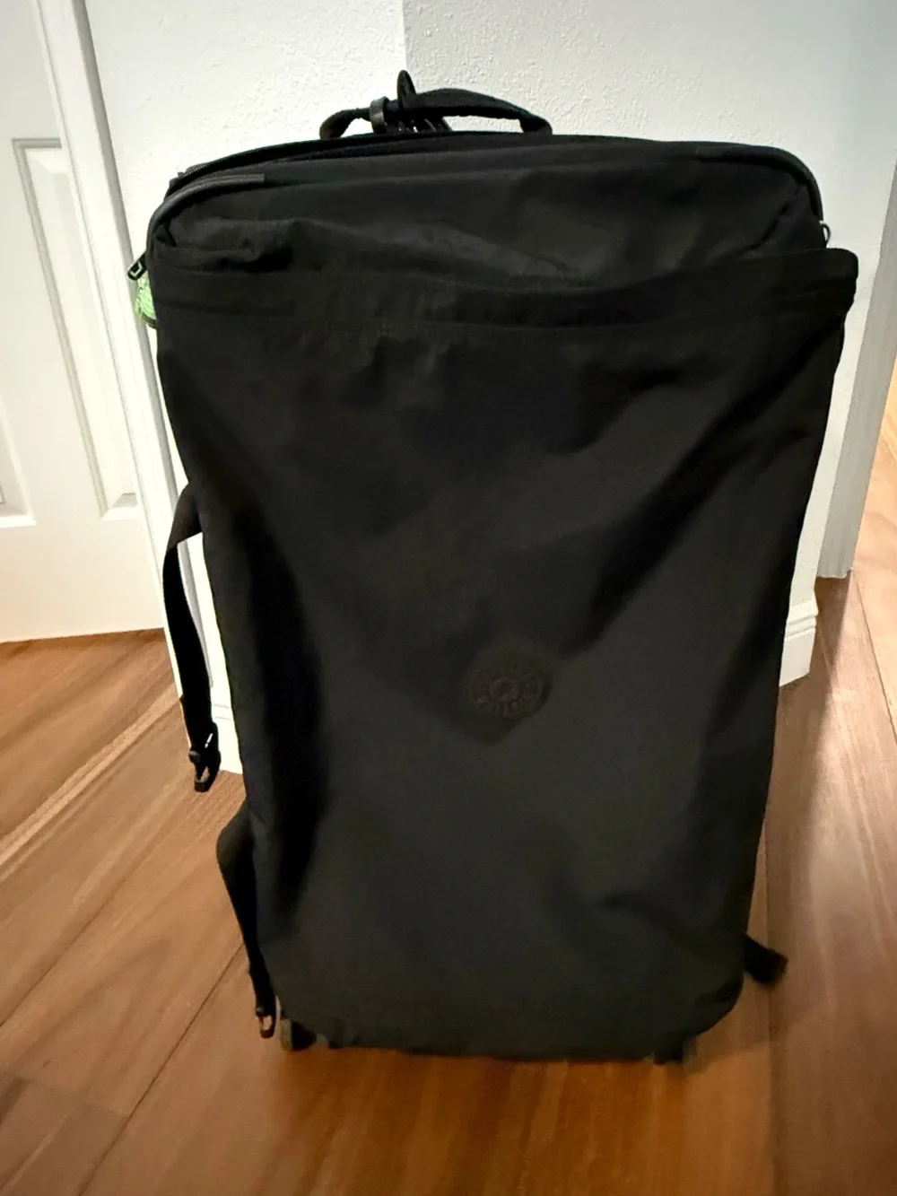 Black Rolling Travel Duffel Bag - Kipling-Inspired